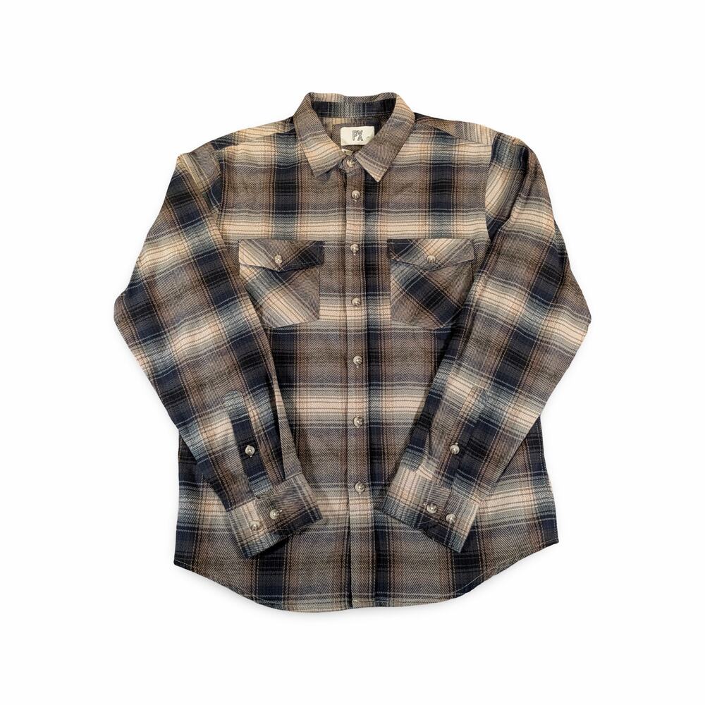 NWT PX Plaid Flannel Shirt Mens Medium